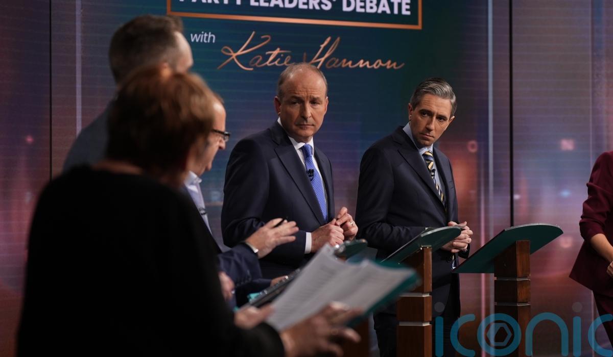 Fiery exchanges in the first televised leaders debate of Irish general