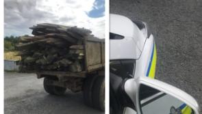 Gardaí pull tractor whose unsecured load put lives at 'stake' on the road