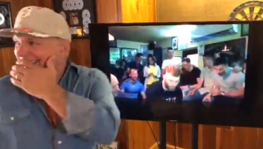 WATCH: Garth Brooks reacts to Mayo GAA star Aidan O'Shea singing 'The River' on the absolute sesh!