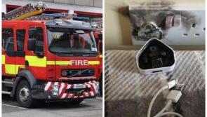 Waterford Fire Services issue stark phone charger warning 