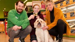Adorable Waterford pooch picks up raffle prize 
