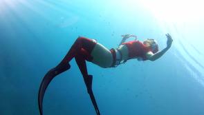WATCH: Waterford woman who can hold breath for over 6 mins sets new Irish freediving record