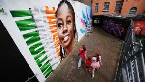 Stunning mural of Irish Olympian Rhasidat Adeleke features in Waterford street art festival