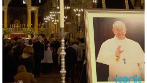 Pope Francis’s body goes on public display as mourners gather ahead of funeral on Saturday

