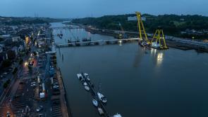 Final bridge span installation marks a 'momentous' day for Waterford