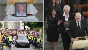 PICTURES: Michael Gaine's wife leads mourners as funeral hears glowing tribute