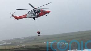 Fourteen people winched to safety from fishing vessel off Kerry coast