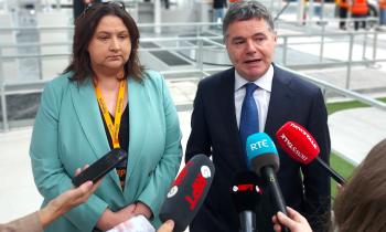 Minister for Public Expenditure Paschal Donohoe and Minister of State Anne Rabbitte 