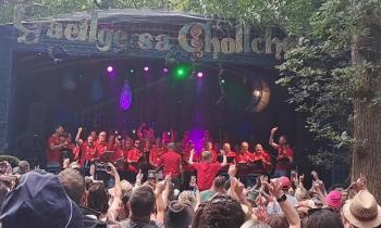 WATCH: Laois group Timahoe male choir rock the woods at Electric Picnic
