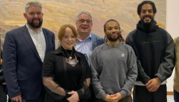 Waterford TD pictured alongside controversial UK punk-rap duo Bob Vylan