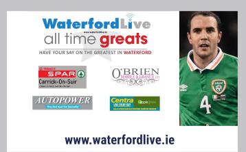 John O'Shea voted the winner in poll to crown Waterford's 'All Time Great'