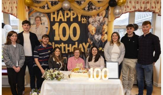 Centenary celebrations as Waterford woman marks 100th birthday with family and friends