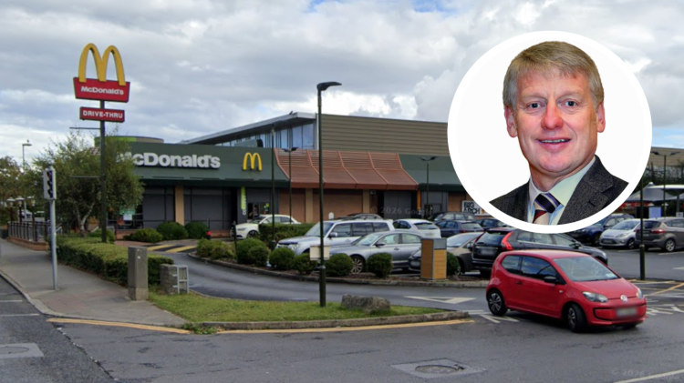 Concern over 'accident waiting to happen&rsquo; at entrance to McDonald's in Waterford