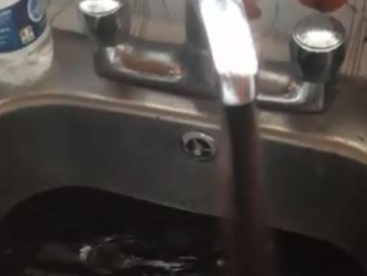 WATCH Shocking video of brown tap water at Waterford home goes viral Waterford Live