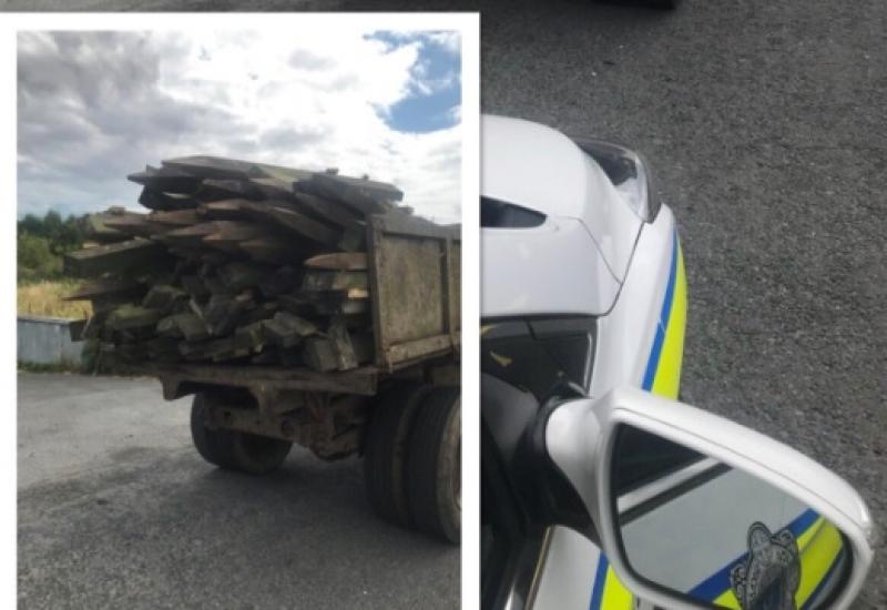 Gardaí pull tractor whose unsecured load put lives at 'stake' on the road