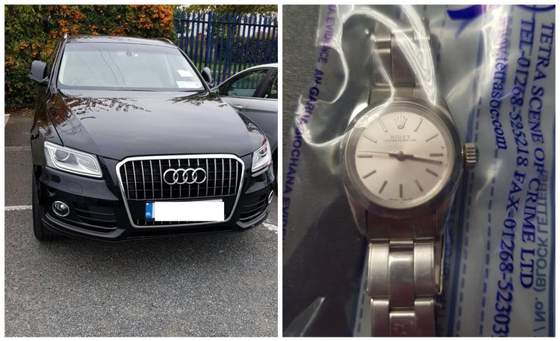 Audi and Rolex watches seized during South East CAB operation 