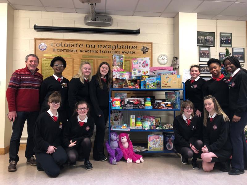 Presentation Waterford support less well-off children and men's hostel for Christmas 