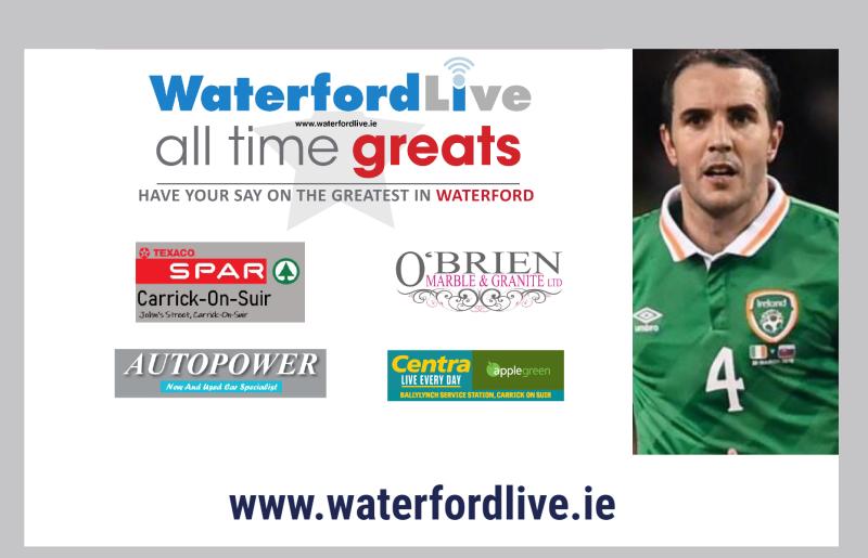 John O'Shea voted the winner in poll to crown Waterford's 'All Time Great'