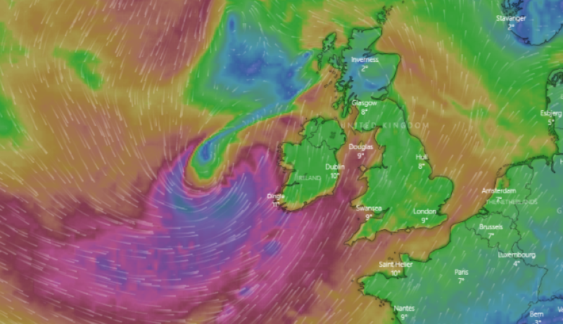 Met &Eacute;ireann officially names Storm Erik and issues Status Orange warning
