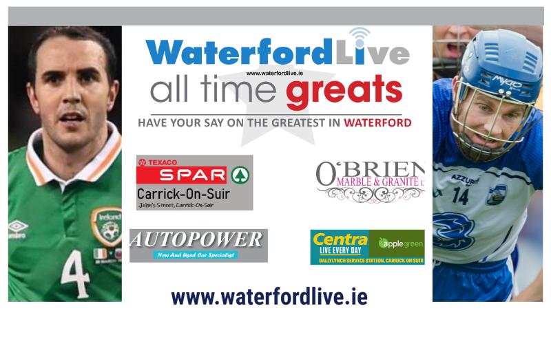 VOTE NOW: Waterford's All Time Great Final - John O'Shea v Michael 'Brick' Walsh