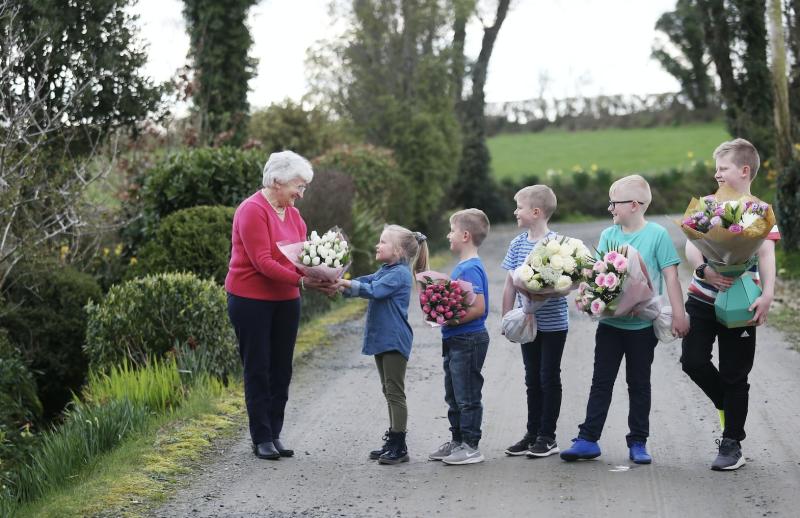 Star of Aldi ad is surprised by grandchildren in time for Mother's Day