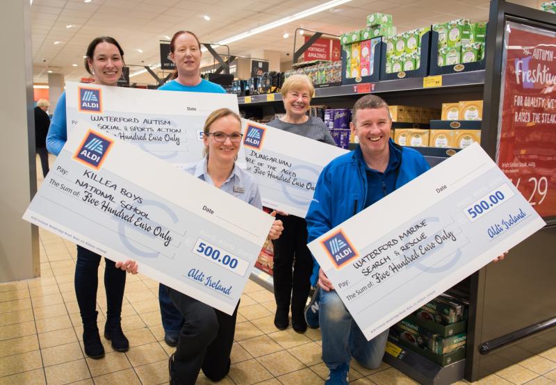 Four Waterford charities benefit from Aldi's community grants programme