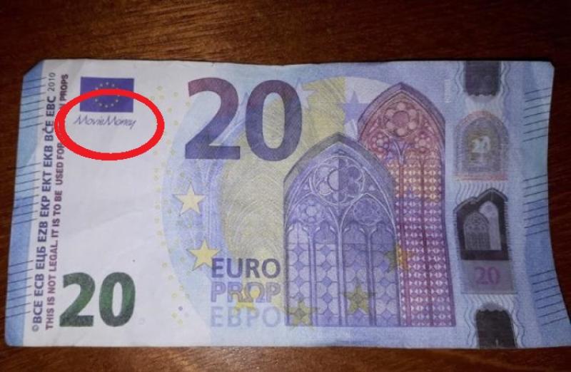 Warning about fake 'Movie Money' euro notes in circulation  before August bank holiday weekend 