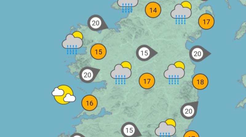 Met Eireann weather forecast for Ireland for the week ahead 