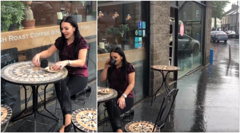 WATCH: Irish café brilliantly mock government's call for outdoor dining in October 