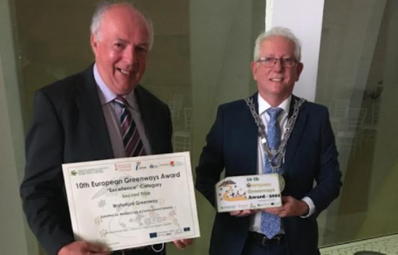 Waterford Greenway voted second best in Europe for excellence