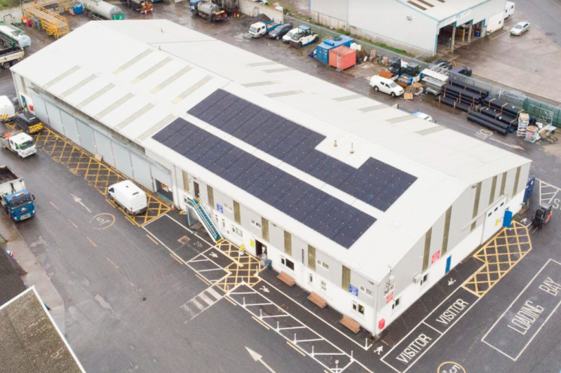 Solar panels fitted to Waterford Council machinery depot to reduce CO2 emissions