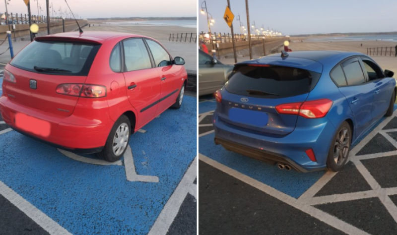 Fines issued to two cars parked in disabled bays in Waterford