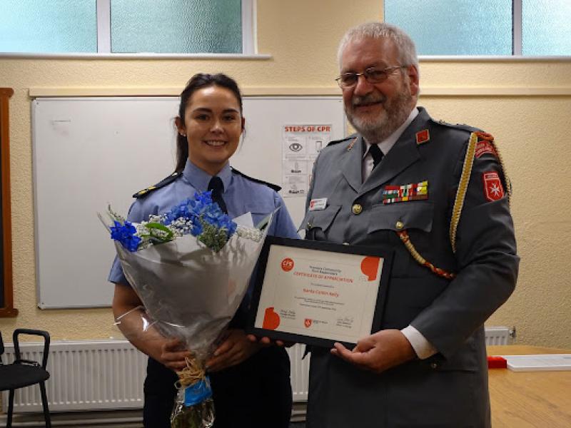 Waterford garda recognised  for her life-saving heroics