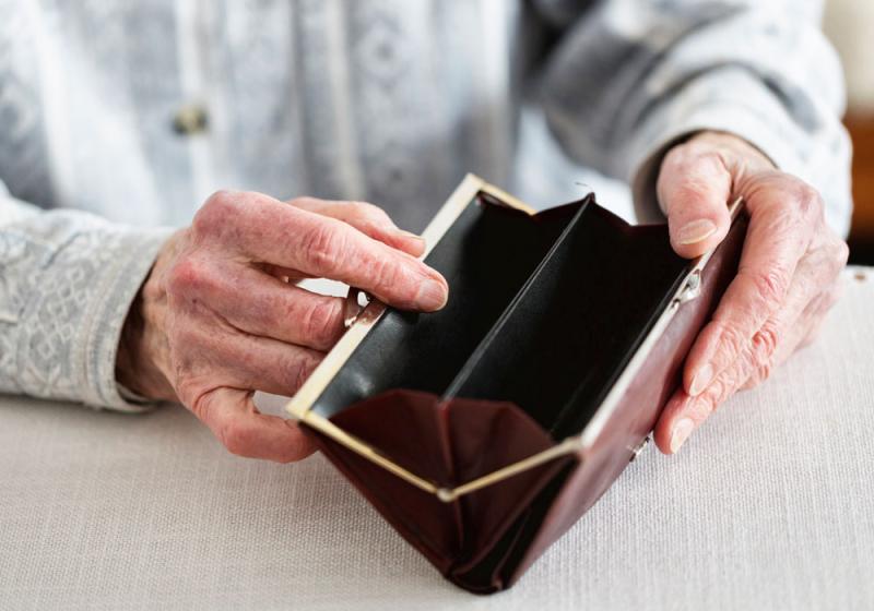 Older people slipping into poverty