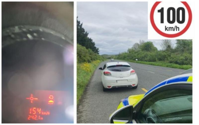 Driver caught in Waterford travelling at over 50km above the speed limit 