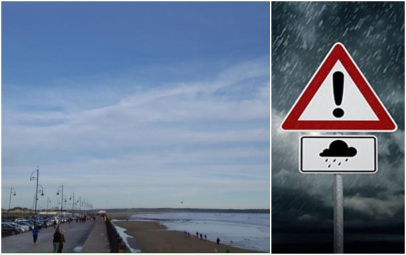 Storm Lorenzo closes Tramore Promenade in County Waterford