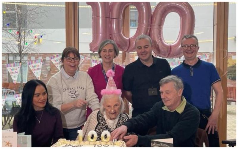 100th birthday celebrations for special Waterford care centre resident