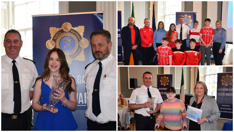 IN PICTURES: 'Fabulous and inspirational' young people honoured by Waterford gardai