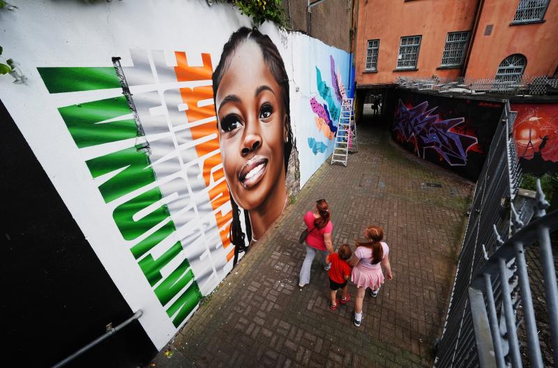 Stunning mural of Irish Olympian Rhasidat Adeleke features in Waterford street art festival