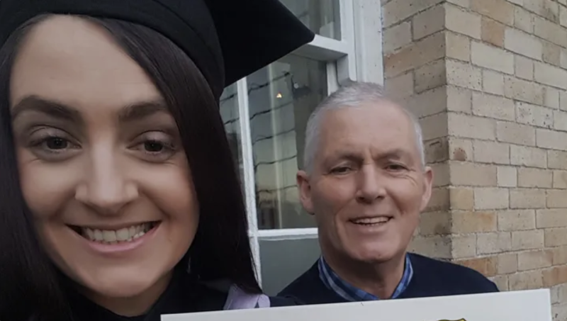Irish woman raises over 14k for cancer charity in memory of her dad