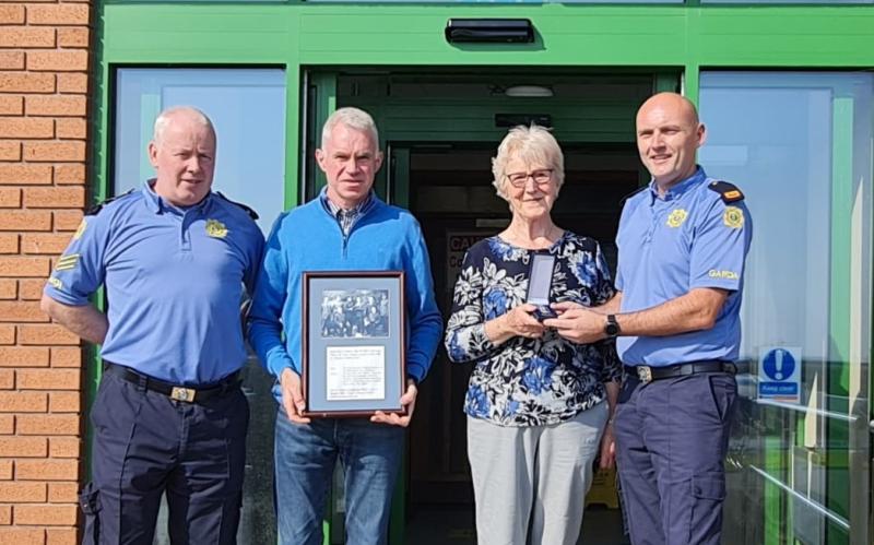 Garda Centenary Medal presented to the family of late Waterford-based garda