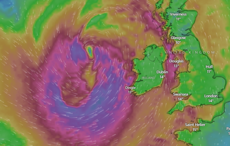Met Éireann issue weather advisory as storm 'deepens' and bears down on Ireland