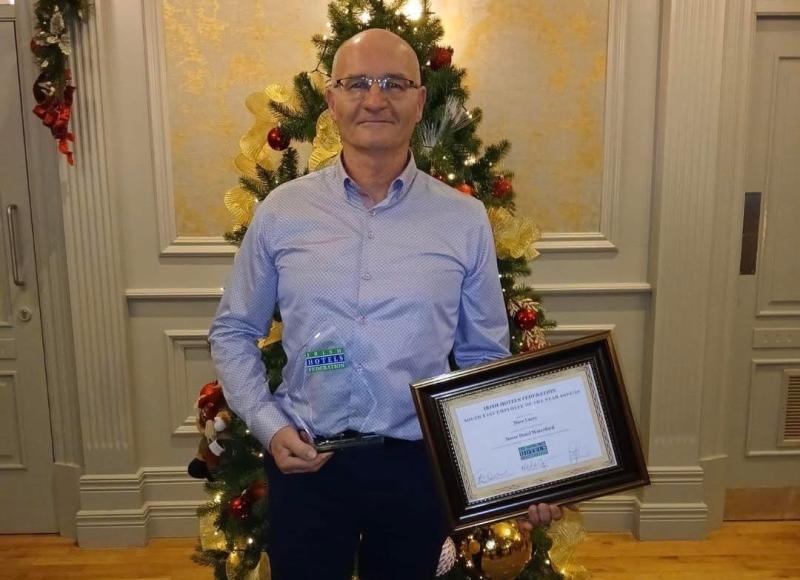 Waterford man receives milestone achievement at Irish Hotels Federation Awards