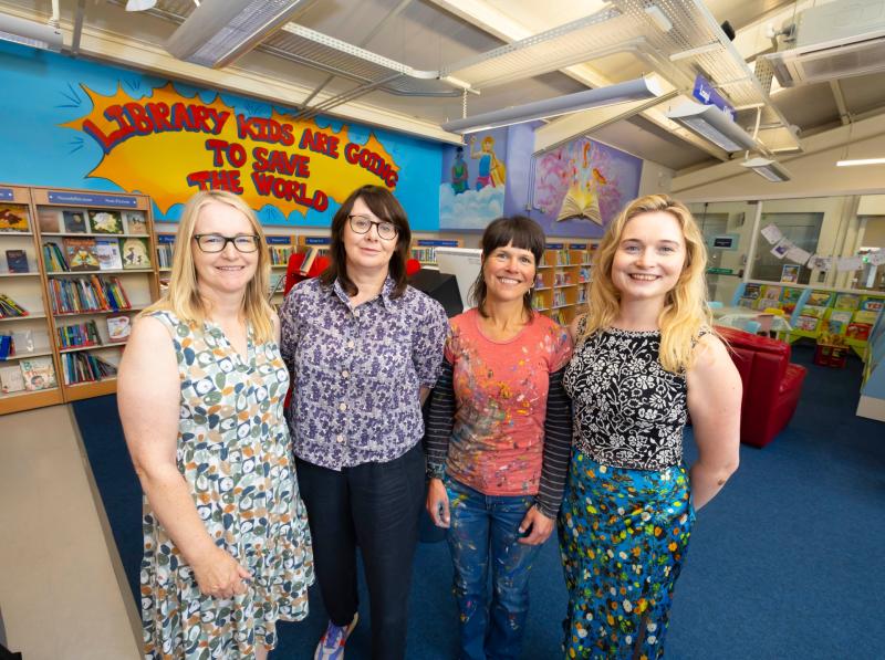 Vibrant murals by local artist transform children's space at a Waterford Library