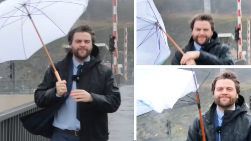 Waterford councillor calls for shuttle bus as umbrella breaks walking across bridge