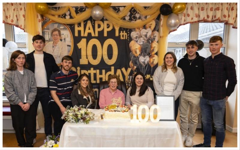 Centenary celebrations as Waterford woman marks 100th birthday with family and friends