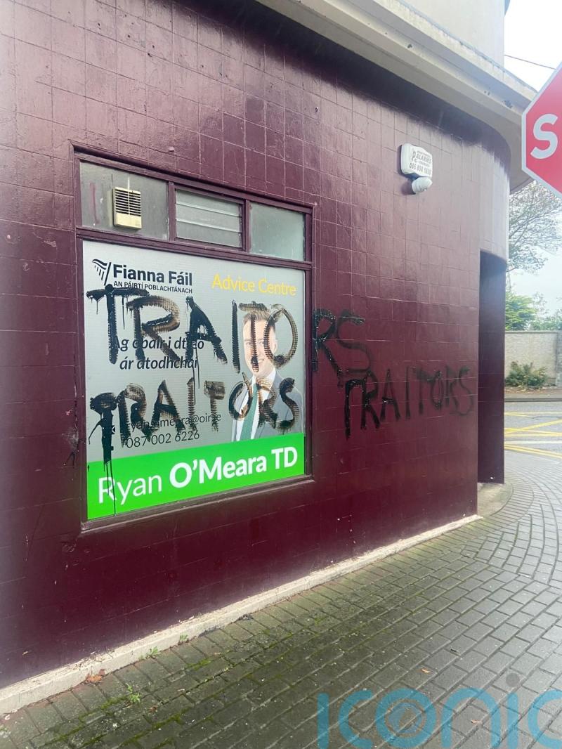 Graffiti on office is ‘attempt to intimidate me and my team’, Tipperary TD says
