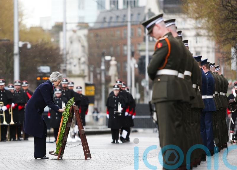 President Catherine Connolly lays wreath at 1916 Rising ceremony